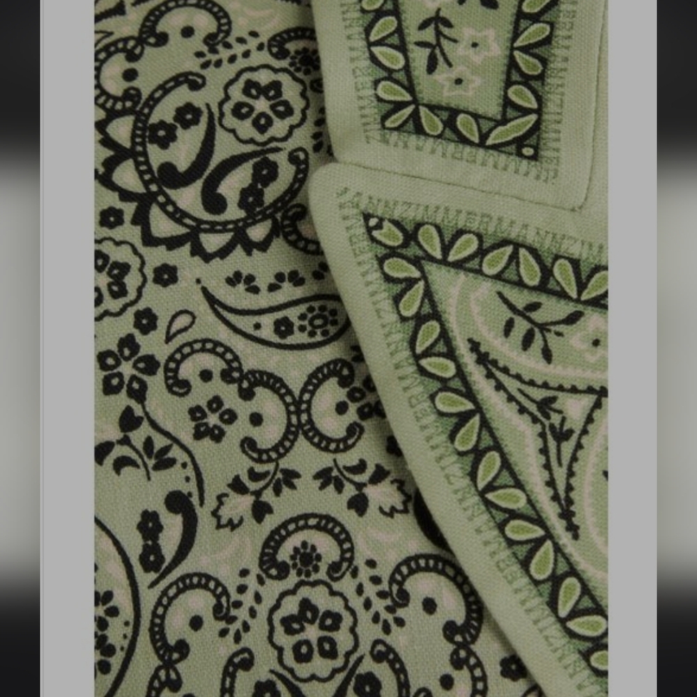 ZIMMERMAN GREEN PAISLEY BLAZER✨️MATCHMAKER 2024 RUNWAY COLLECTION✨️NWOT❤️‍🔥 - Picture 14 of 14